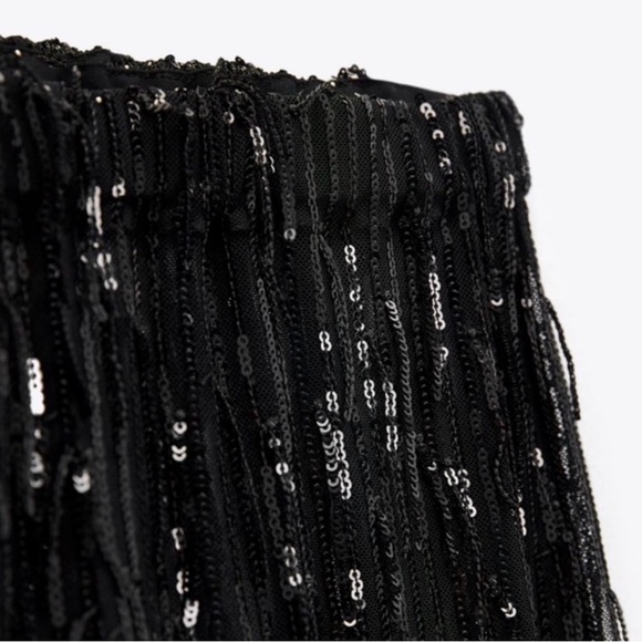NEW Zara Fringe Sequins Pants - Picture 4 of 4